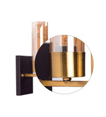 Load image into Gallery viewer, Detec Brass Grove Amber Glass Wall Light
