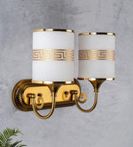 गैलरी व्यूवर में इमेज लोड करें, Detec Hudson Opal Glass Double Shade Wall Light
