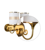Load image into Gallery viewer, Detec Hudson Opal Glass Double Shade Wall Light
