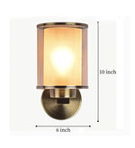 Load image into Gallery viewer, Detec Velmount Brass with Amber Glass Wall Light

