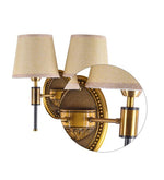 Load image into Gallery viewer, Detec Miles Double Shade Wall Sconce in Brass Color
