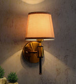 Load image into Gallery viewer, Detec Miles Single Shade Wall Sconce in Brass Color
