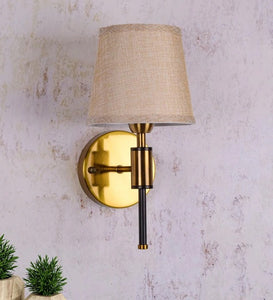 Detec Miles Single Shade Wall Sconce in Brass Color
