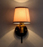 Load image into Gallery viewer, Detec Miles Single Shade Wall Sconce in Brass Color
