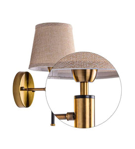 Detec Miles Single Shade Wall Sconce in Brass Color