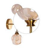 Load image into Gallery viewer, Detec Caleb Amber Thumb Pressed Wall double  Glass Sconce
