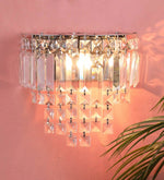 Load image into Gallery viewer, Detec Ivana Chrome single light crystal wall light
