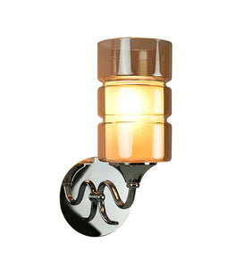 Detec Fayres Double Glass Brass Finish Wall Light