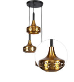 Load image into Gallery viewer, Detec Hictor Brass Finish Etched Hanging Cluster
