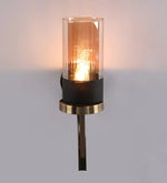 Load image into Gallery viewer, Detec Marco Matte Black &amp; Brass Wall Light
