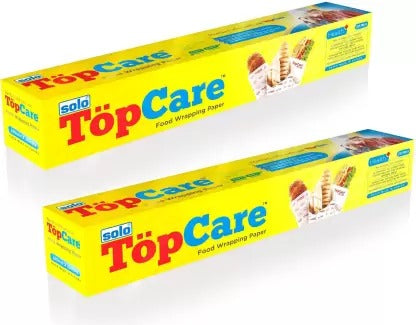 Detec™ Solo Top Care Food Wrapping Paper Roll (20m x 2) Shrinkwrap  (Pack of 2, 40 m)