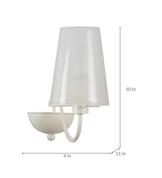 Detec Lange white Metal Wall Light