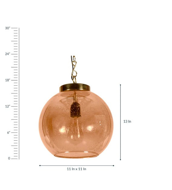 Detec Alufoil Glass Hanging Lamp