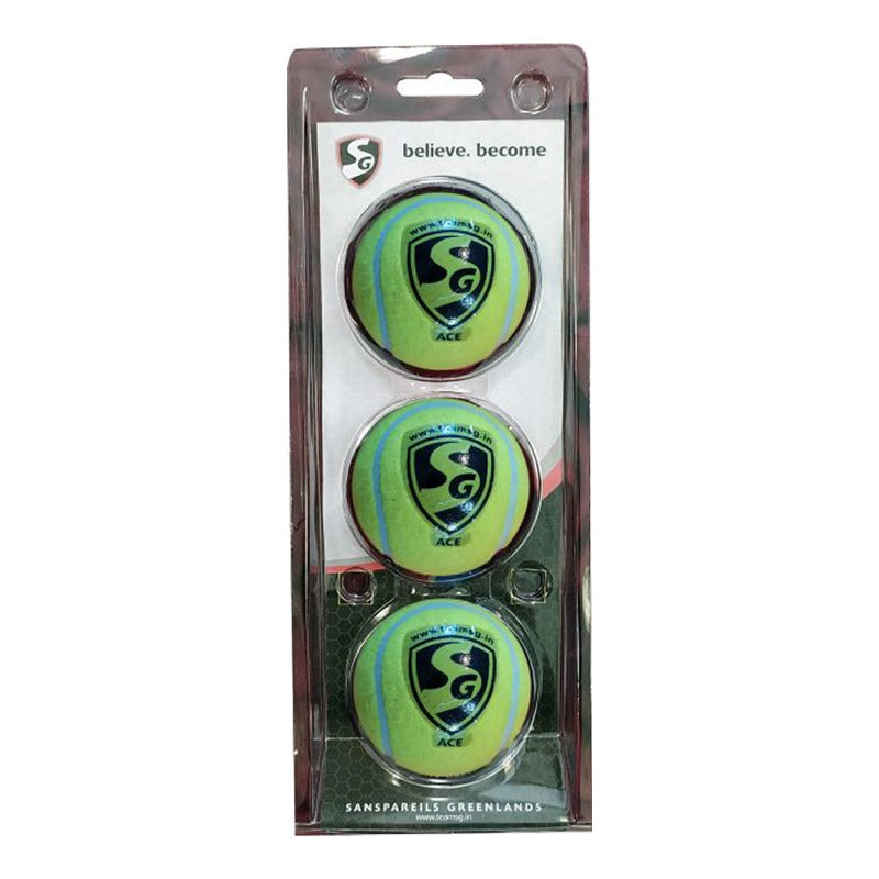 SG Ace Tennis Ball For 3 to 12 Year Age Pack of 21