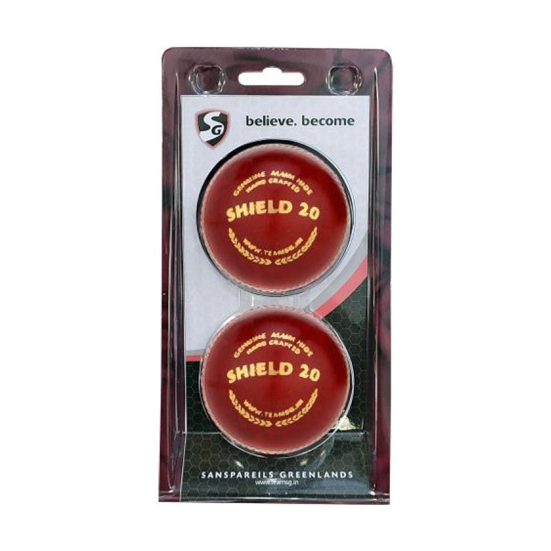 SG Shield 20 Leather Ball Junior Size Pack of 2