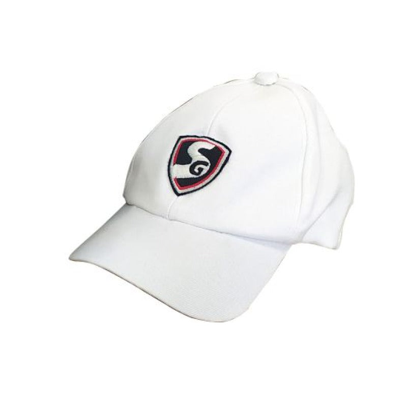 SG Junior Cricket Cap For 3 To 8 Years Age Group In White