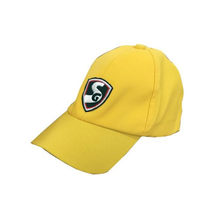 SG Junior Cricket Cap For 3 To 8 Years Age Group In Yellow