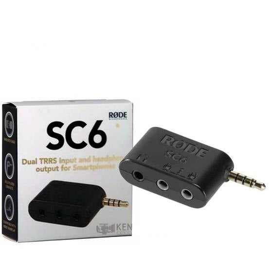 Rode Sc-6 Dual Trrs Input and Headphones Output for Smartphone