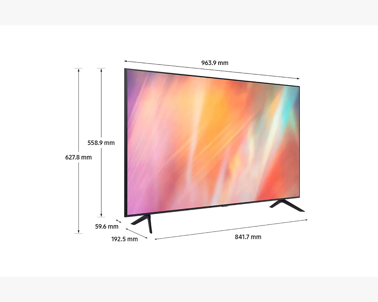 सैमसंग 1m 78cm AU7700 क्रिस्टल 4K UHD स्मार्ट टीवी 