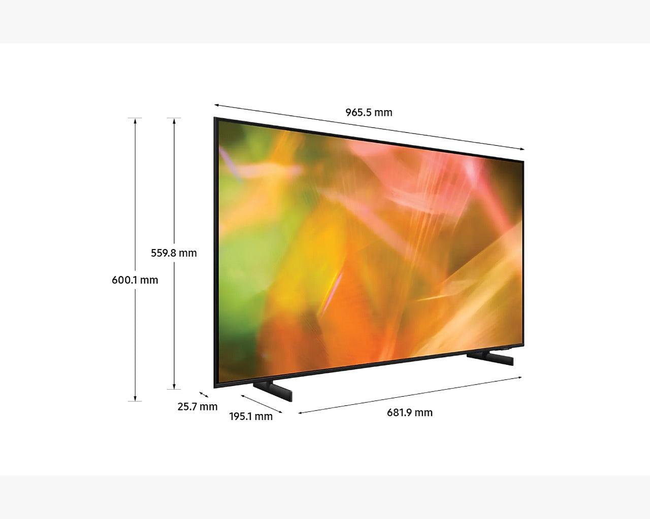 Samsung 2m 16cm AU8000 Crystal 4K UHD Smart TV