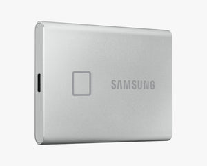 सैमसंग पोर्टेबल SSD T7 टच USB 3.2 2TB (सिल्वर)