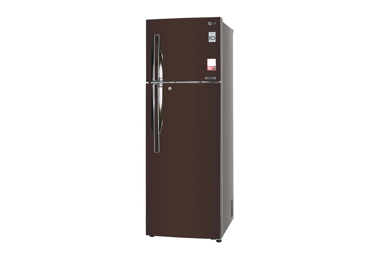 LG 360 Litres Frost Free Double Door Refrigerator with Door Cooling Plus Inverter Linear CompressorGL-T402JRS2