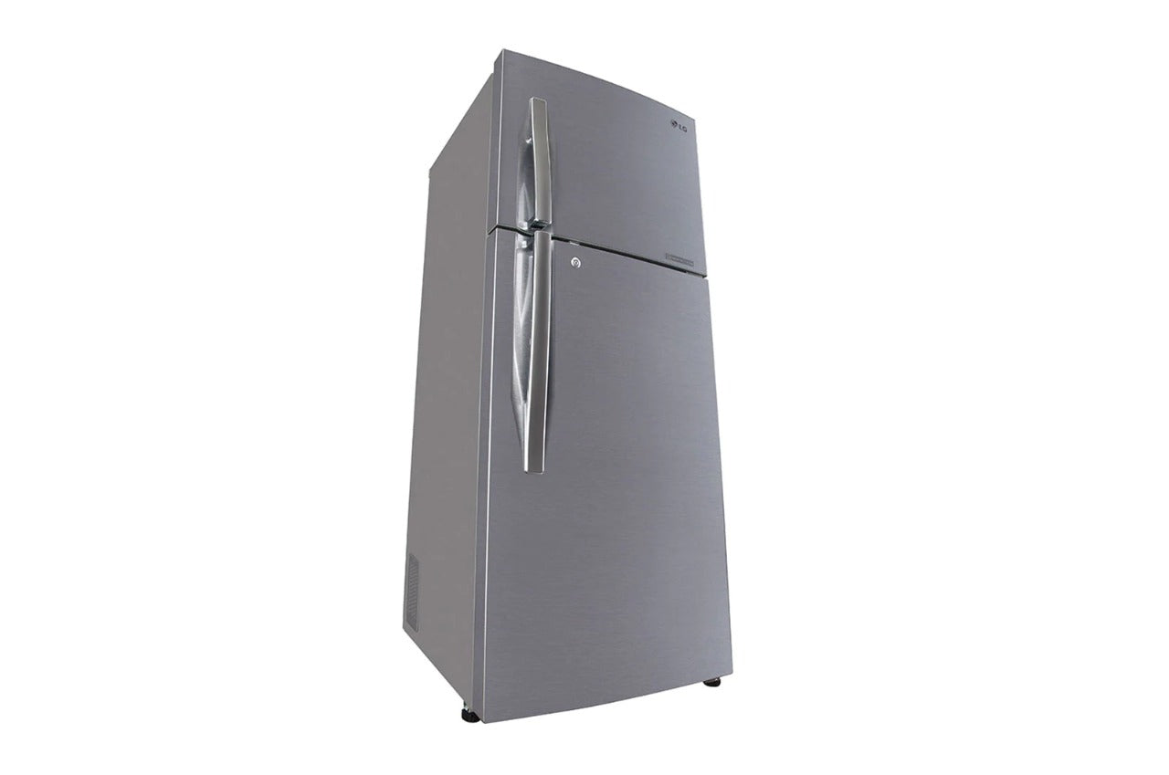 LG 335 L Frost Free Double Door 3 Star Convertible Refrigerator Shiny Steel, GL-T372JPZ3