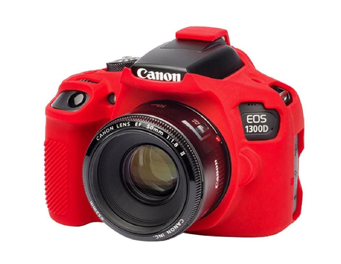 Canon 1300D 1500D 4000D कैमरा के लिए EasyCover सिलिकॉन कवर लाल