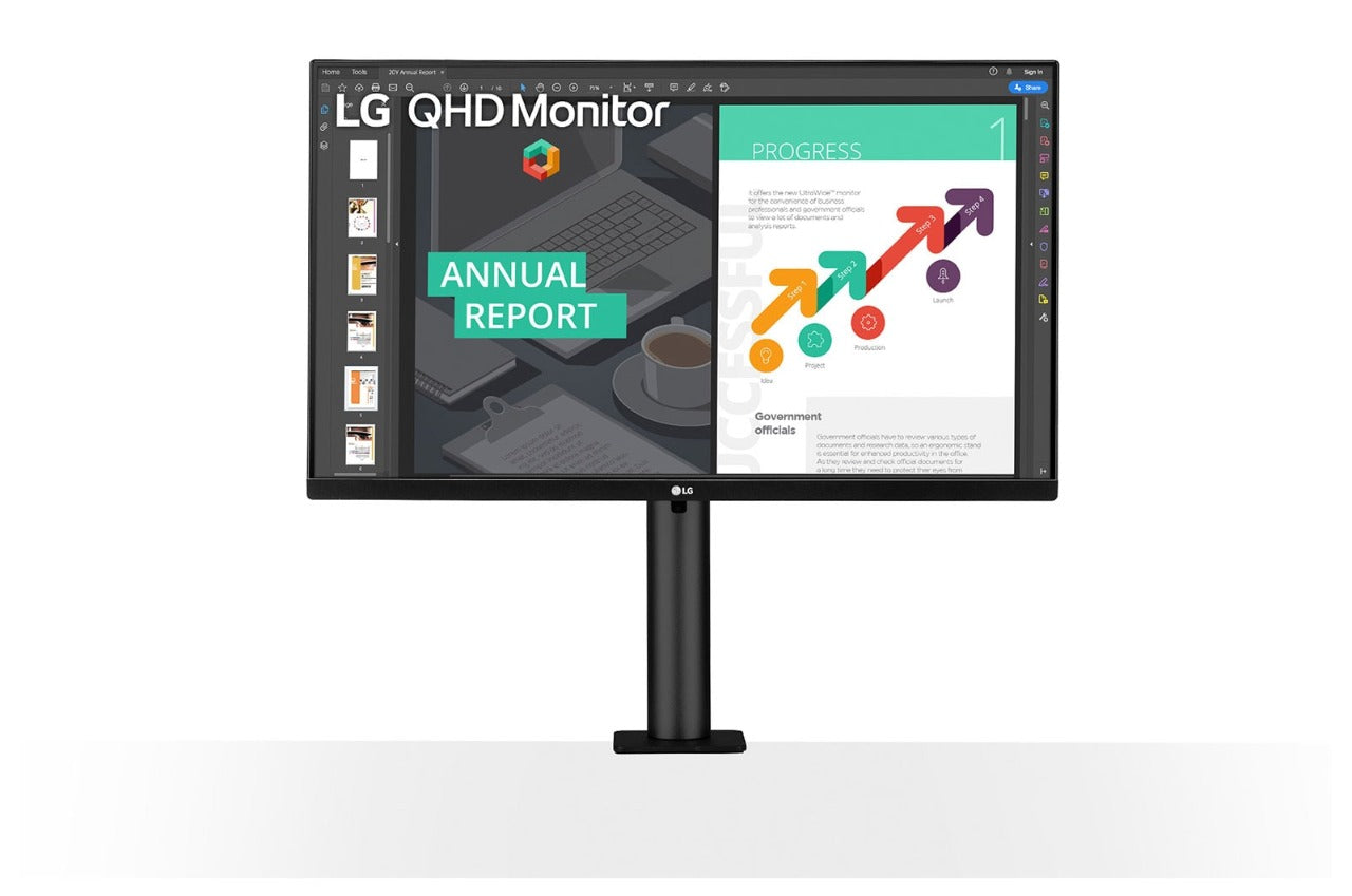 LG 27 (68.58cm) QHD Ergo IPS Monitor with USB Type-C