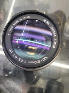 Used Sigma 100-300mm 1:4.5-6.7 UC Mount Lens