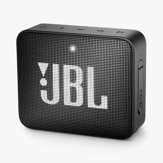 Open Box Unused JBL Go 2, Wireless Portable Bluetooth Speaker with Mic, Signature Sound, Vibrant Color Options with IPX7 Waterproof & AUX Black