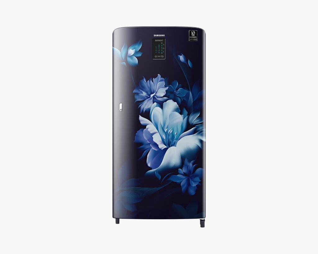 Samsung 192L Curd Maestro Single Door Refrigerator Midnight Blossom Blue RR21A2M2XUZ