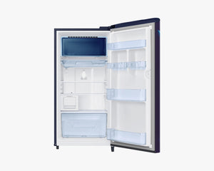 Samsung 192L Curd Maestro Single Door Refrigerator Midnight Blossom Blue RR21A2M2XUZ