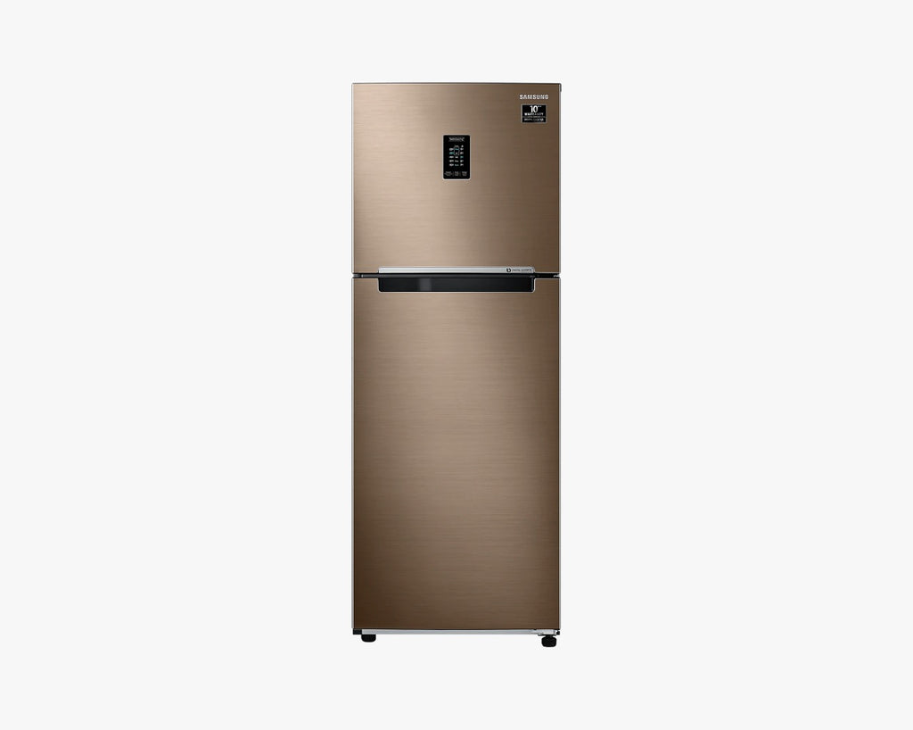 Samsung 314L Curd Maestro Double Door Refrigerator Luxe Bronze RT34A4632DU