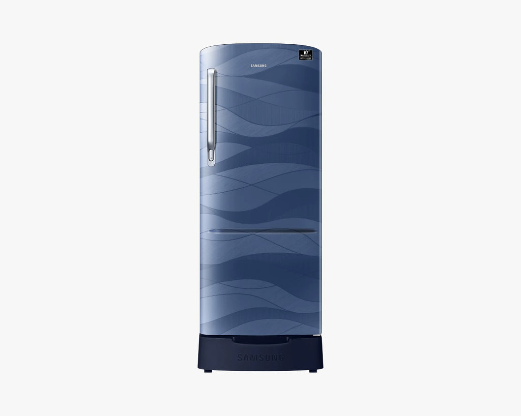 Samsung Single Door with Stylish Grande Design 212L Blue RR22T385XUV