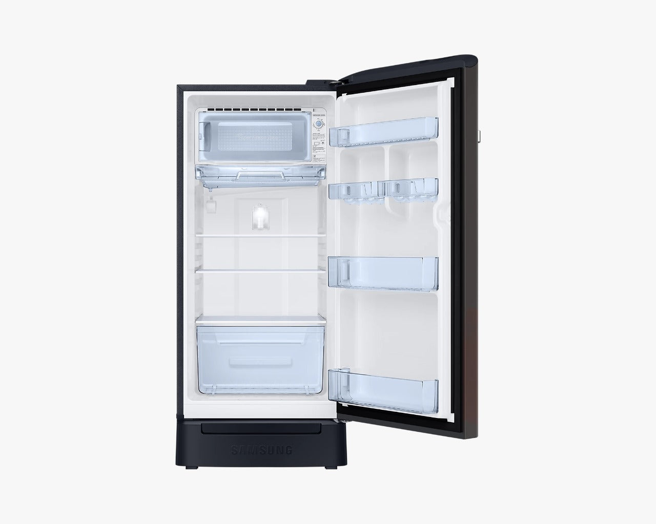 Samsung 198L Horizontal Curve Design Single Door Refrigerator RR21T2H2WCB