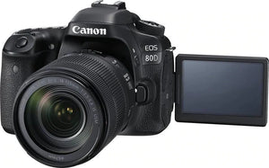 Open Box, Unused Canon EOS 80D 24.2MP Digital SLR Camera Black
