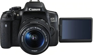 Open Box, Unused Canon EOS 750D DSLR Camera Body with Single Lens: 18-55mm