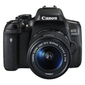 Open Box, Unused Canon EOS 750D DSLR Camera Body with Single Lens: 18-55mm