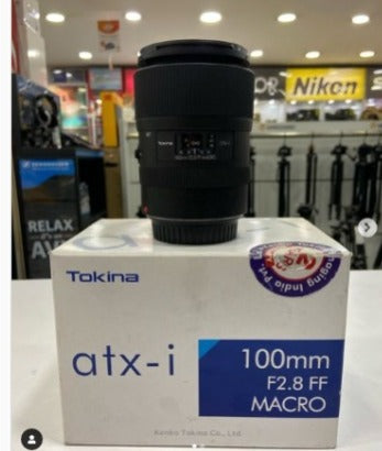 Used Tokina atx i 100mm f/2.8 Macro lens For Canon