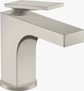 AXOR Citterio Single lever basin mixer 90 with lever handle for hand washbasins with pop-up waste set Stainless Steel Optic 39022800