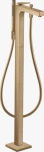 AXOR Citterio Single lever bath mixer floor-standing with lever handle - rhombic cut Brushed Bronze 39471140