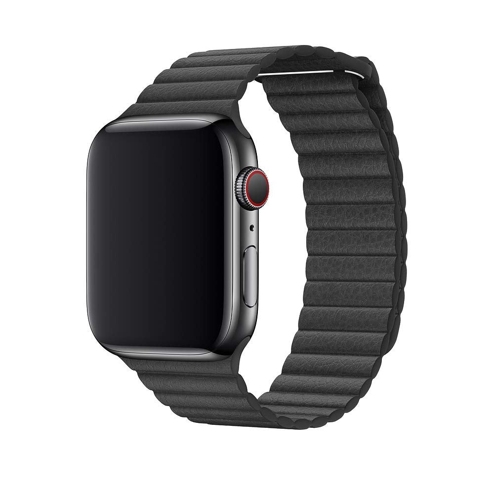 Open Box, Unused Apple Watch Leather Loop (44mm) - Black - Medium