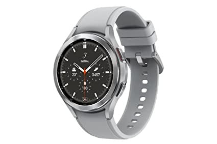 Open Box, Unused Galaxy Watch4 Classic LTE (4.6cm, Silver, Compatible with Android only)