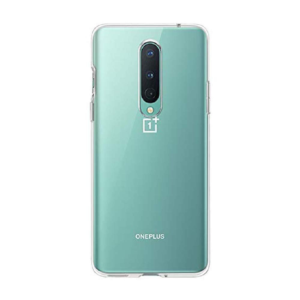 Open Box, Unused Amazon Brand - Solimo Back Cover for Oneplus 8 (Silicone | Transparent)