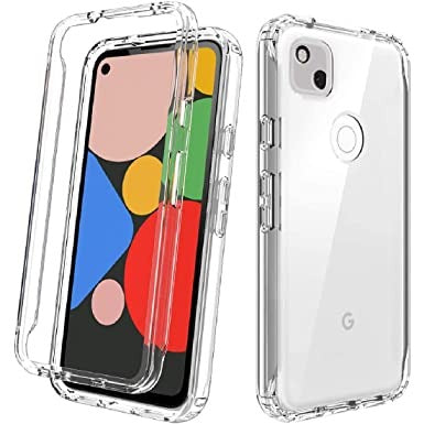 Open Box, Unused Amazon Brand - Solimo Back Cover for Google Pixel 4A (Silicone | Clear)
