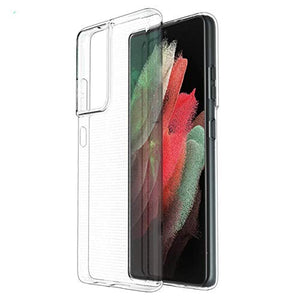 Open Box, Unused Amazon Brand - Solimo Protective Mobile Cover (Soft & Flexible Back case) for Samsung Galaxy S21 Ultra - Transparent
