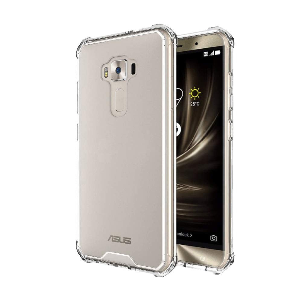Open Box, Unused Amazon Brand - Solimo Soft & Flexible Shockproof Back Cover for Asus Zenfone 3 ZE552KL (Transparent)