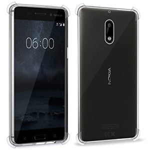 Open Box, Unused Mobile Cover (Soft & Flexible Shockproof Back Cover with Cushioned Edges)Transparent for Nokia 6