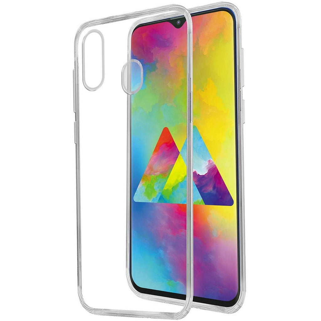 Open Box, Unused Amazon Brand - Solimo Back Cover for Samsung Galaxy M20 (Transparent) Pack of 20